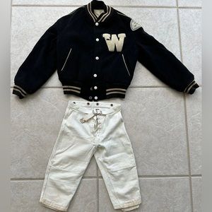 1965 Boys Club Pop Warner League Champs W Letter - Jacket and Pants Football VTG